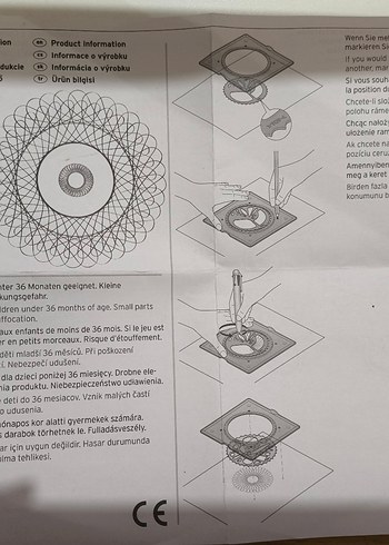  Beden Renk Spirograf cetveli