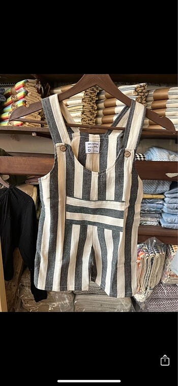 H&M Müslin çocuk tulumu 2-3 yaş