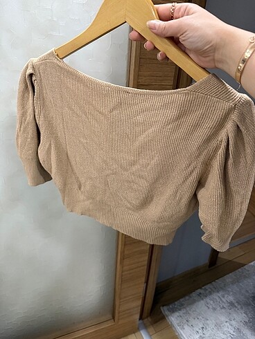 m Beden camel Renk Trendyol Crop bluz