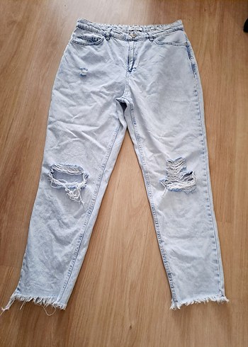 32 Beden LCW MOM JEAN ESKITME DETAY 32