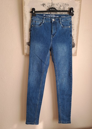 36 Beden C&A CLOCKHOUSE SIFIR SKINNY 34/36 UYUM