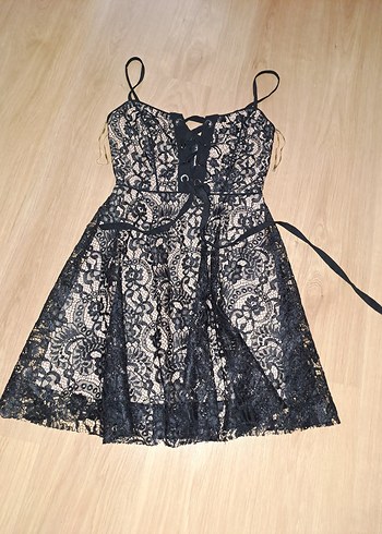 KEIKEI PRETTY Siyah Dantel Detaylı ELBISE 36 - Görsel 8