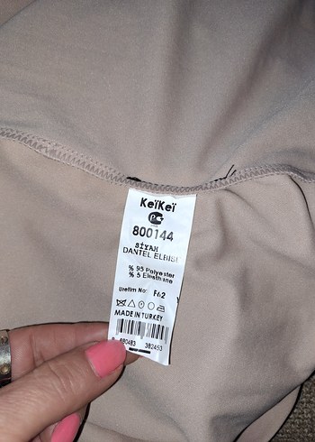 KEIKEI PRETTY Siyah Dantel Detaylı ELBISE 36 - Görsel 10