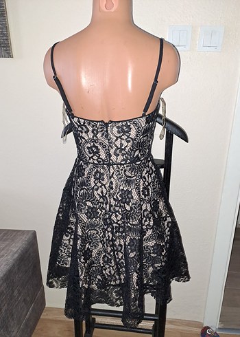 KEIKEI PRETTY Siyah Dantel Detaylı ELBISE 36 - Görsel 6