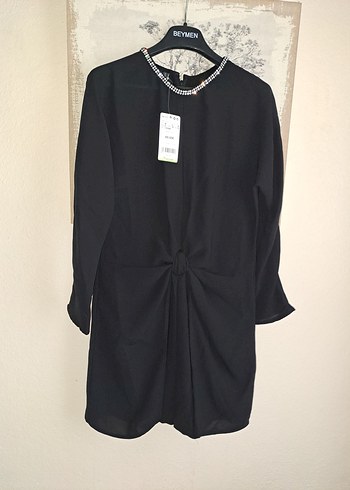 38 Beden MANGO SIYAH MINI TULUM ETIKETLI 38 BEDEN