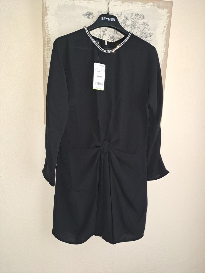 MANGO SIYAH MINI TULUM ETIKETLI 38 BEDEN - Görsel 2