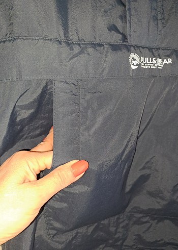 PULL&BEAR LACIVERT Yağmurluk XS - Görsel 4