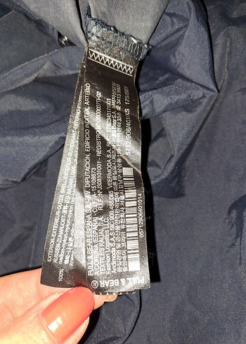 PULL&BEAR LACIVERT Yağmurluk XS - Görsel 10