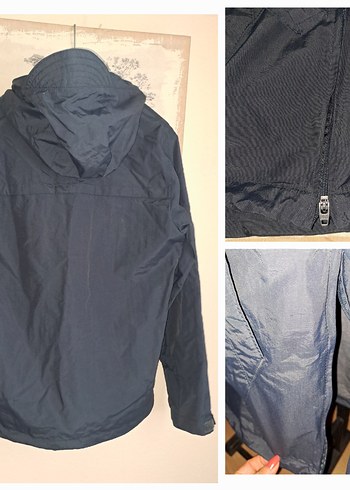 PULL&BEAR LACIVERT Yağmurluk XS - Görsel 19