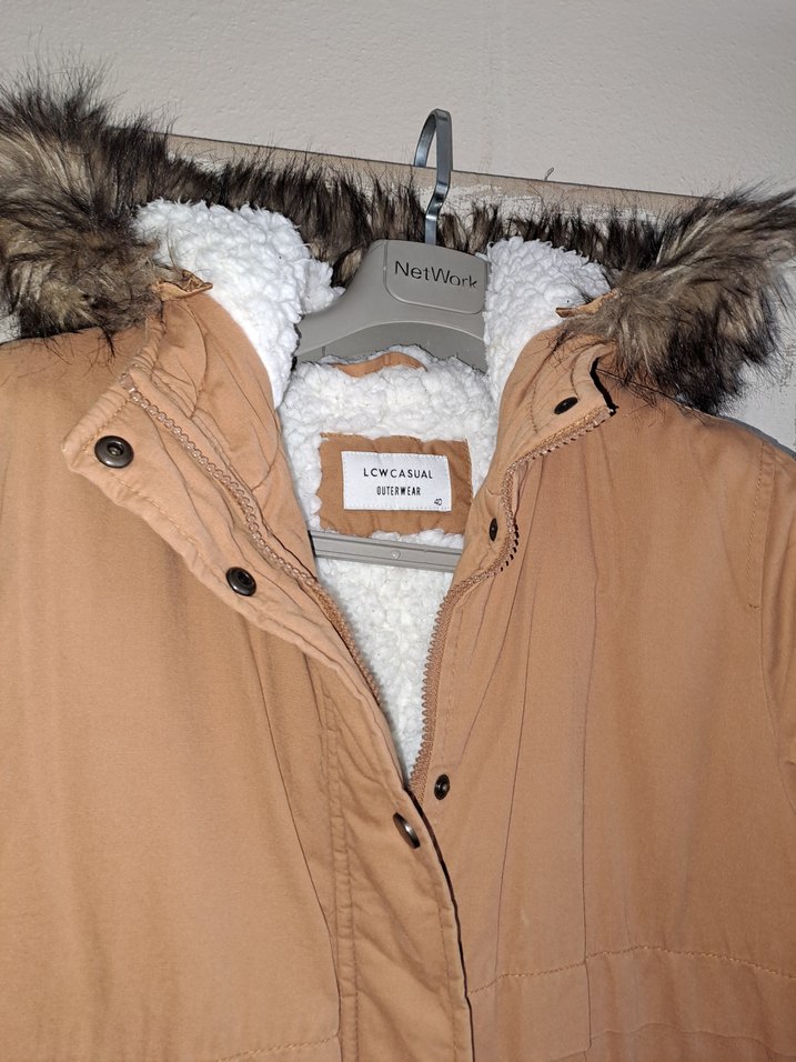 LCW HARDAL SARISI PARKA KAPSONLU L/40 - Görsel 4