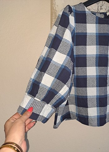 l Beden mavi Renk ESPRIT COTTON BLUZ SAHANE LARGE