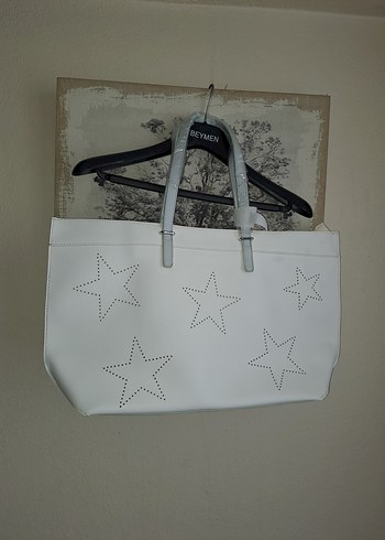 Jacqueline Riu JACQULINE BEYAZ/GRI TOTE SIFIR