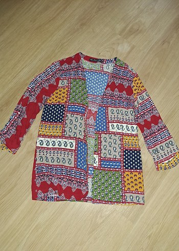 s Beden SIENSI Renkli Desenli Bohem Kadın Kimono