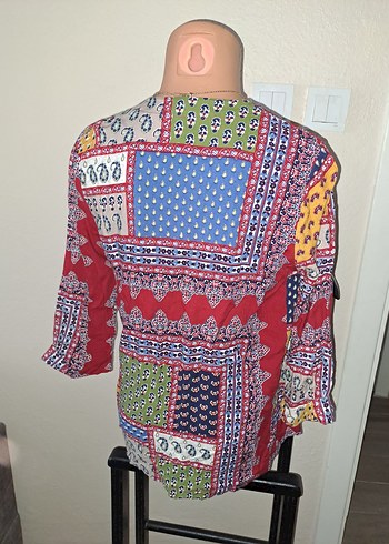 s Beden çeşitli Renk SIENSI Renkli Desenli Bohem Kadın Kimono