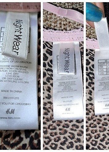l Beden H&M leopar gecelik L/40