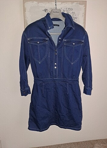 Trendyol & Milla TRENDYOL denim elbise 42 yepyeni