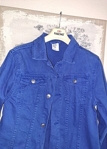 13-14 Yaş Beden H&M mavi kotceket 164/13/14 yaş