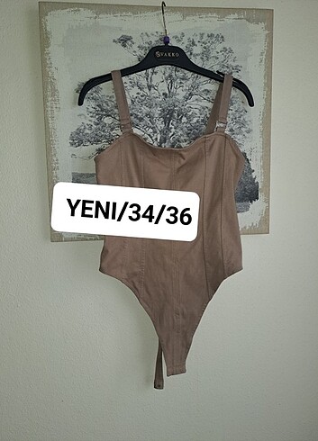 H&M SIFIR KUMBEJI BODYSUIT 34/36 UYUM