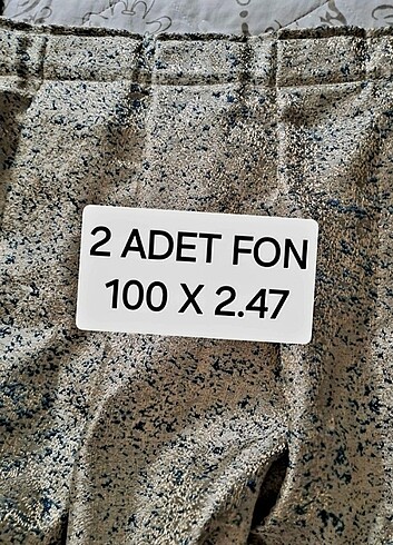 TAÇ 2 ADET FON PERDE YENI