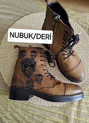 ATAKOY TUTUN RENGI NUBUK/DERI BOT 37NO
