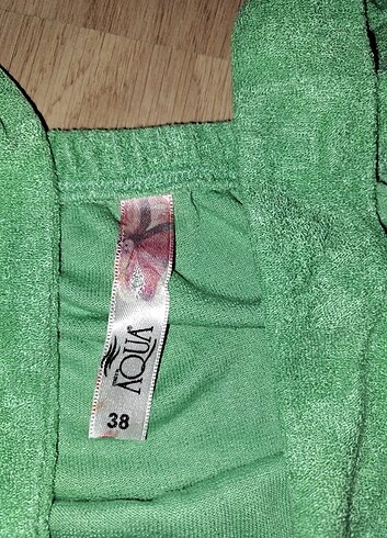 38 Beden yeşil Renk COSSY BY AQUA PLAJ ELBISESI S/M