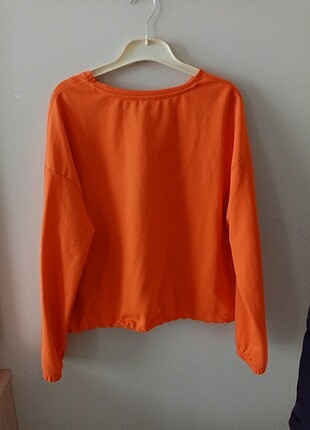 xl Beden turuncu Renk Swetshirt 