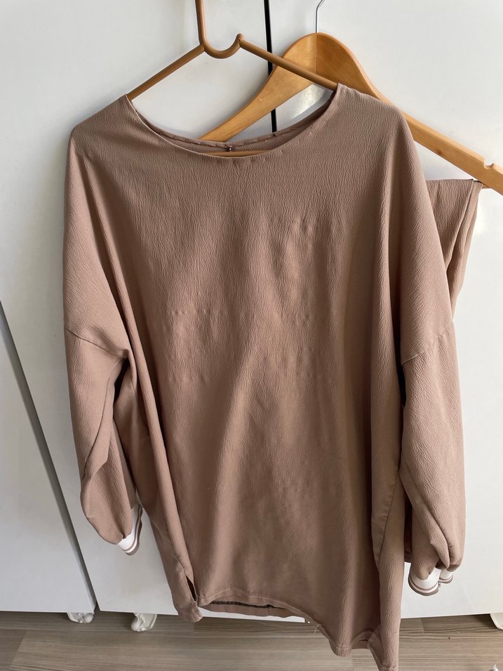 Bej alt üst takım - Görsel 2