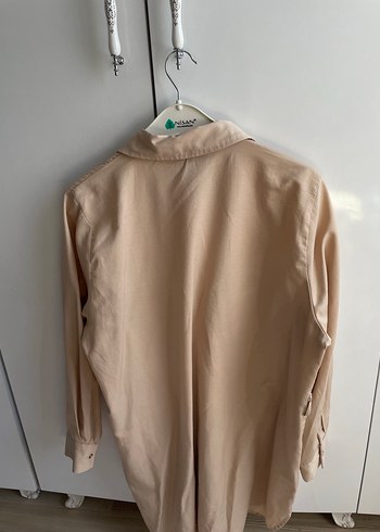 Bej Düğmeli Kadın Gömlek - Görsel 2