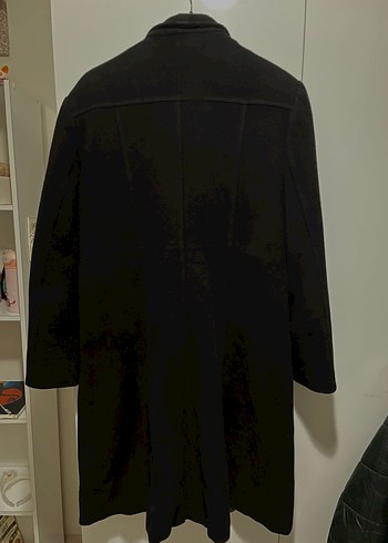 Fermuarlı Siyah Midi Kadın Kaban - Görsel 2