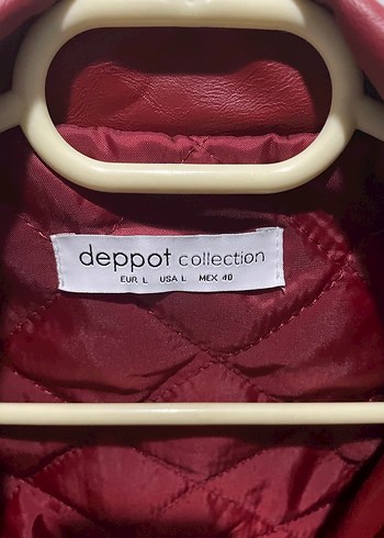 Kırmızı Kadın Deri Ceket Midi Boy Fermuarlı - Görsel 2