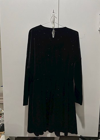 Siyah Uzun Kollu Gotik Kadın Elbise - Görsel 2