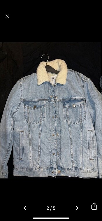 Bershka Bershka Denim Polar Ceket