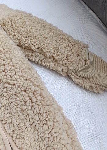 Bej Peluş Bebek Tulum - Görsel 2