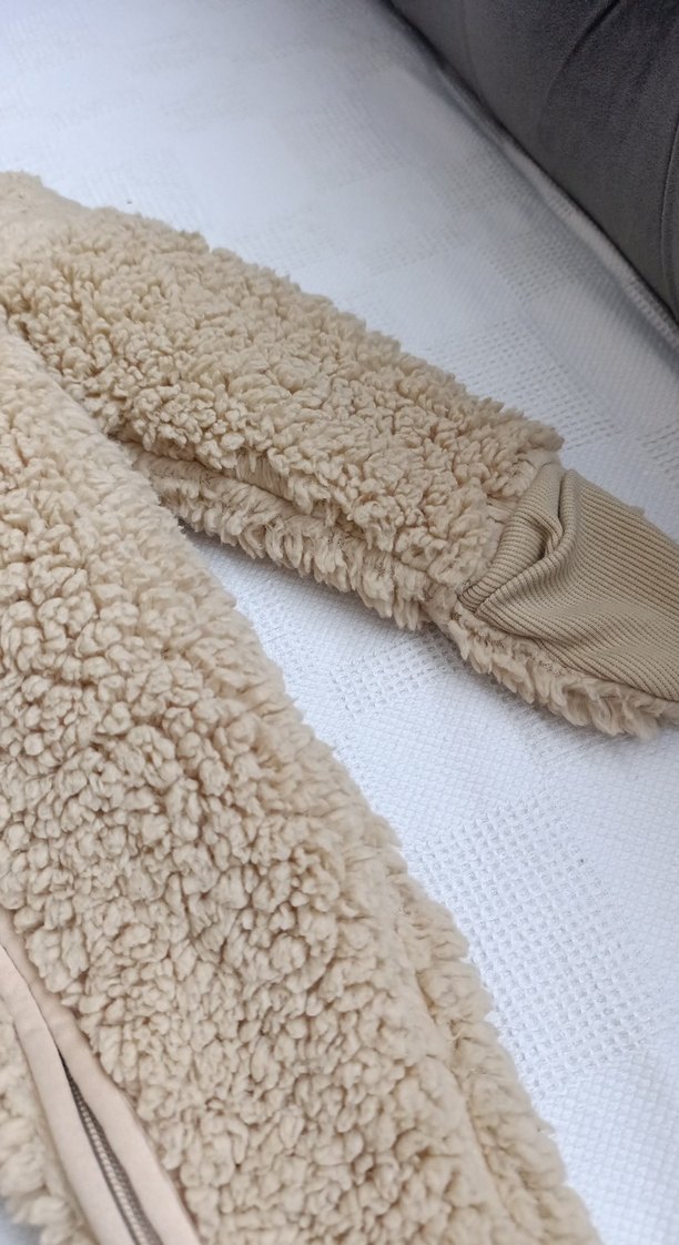 Bej Peluş Bebek Tulum - Görsel 2