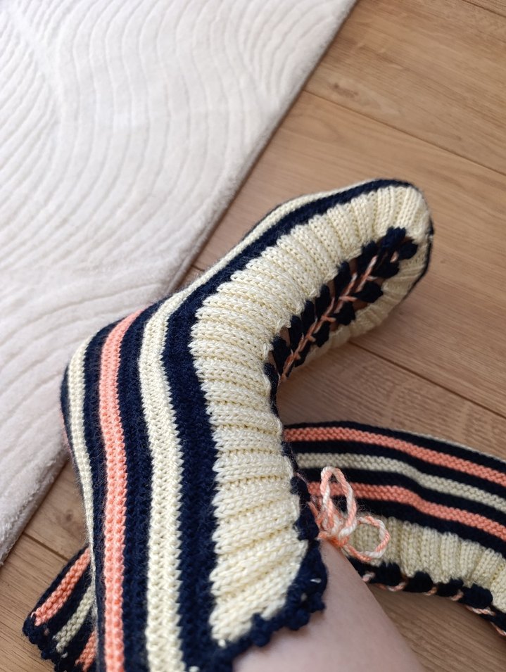 Kadın Örgü patik corap - Görsel 2