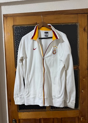 Nike Galatasaray Beyaz Fermuarli Spor Ceket Large Beden
