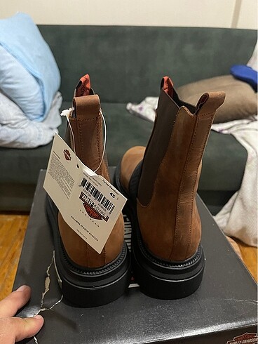 Harley davidson erkek bot 45 numara sıfır etiketli kutulu ürün - Görsel 5