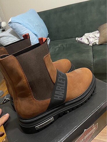 Harley davidson erkek bot 45 numara sıfır etiketli kutulu ürün - Görsel 6