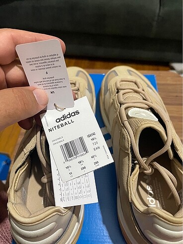 Adidas niteball erkek spor ayakkabı 45,5 numara sıfır etiketli k - Görsel 7