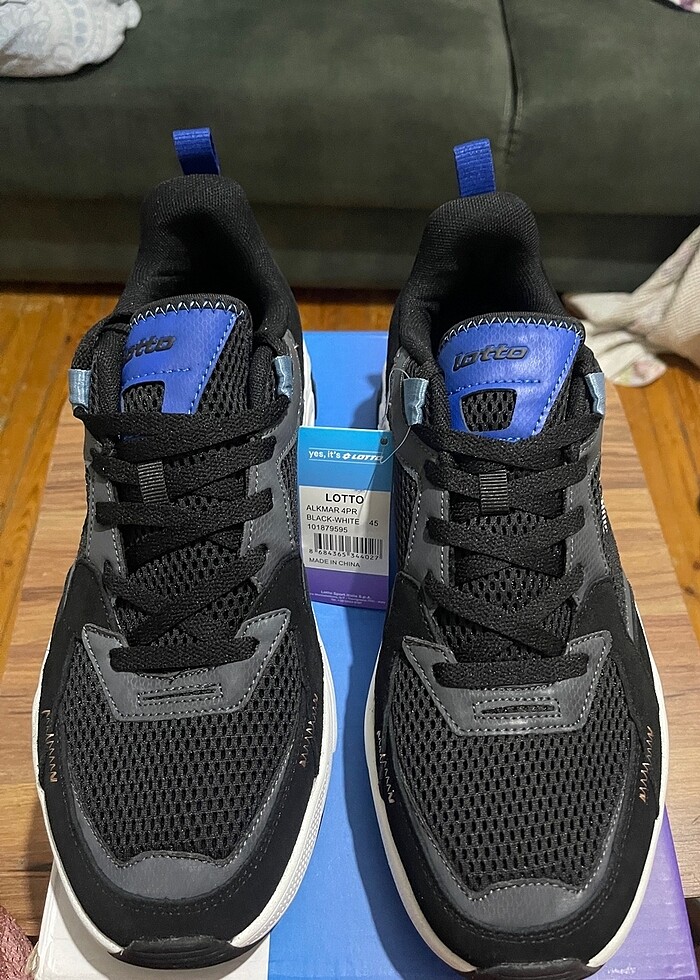 Lotto erkek spor ayakkabı 45 numara sıfır etiketli kutulu ürün - Görsel 3