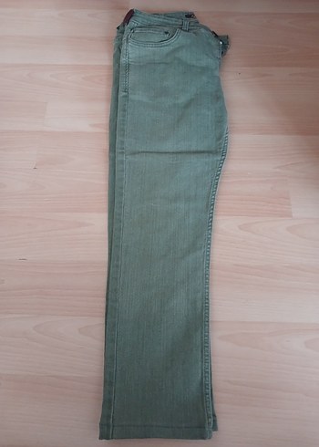 Diğer Haki Yesil Dar Paca Jean
