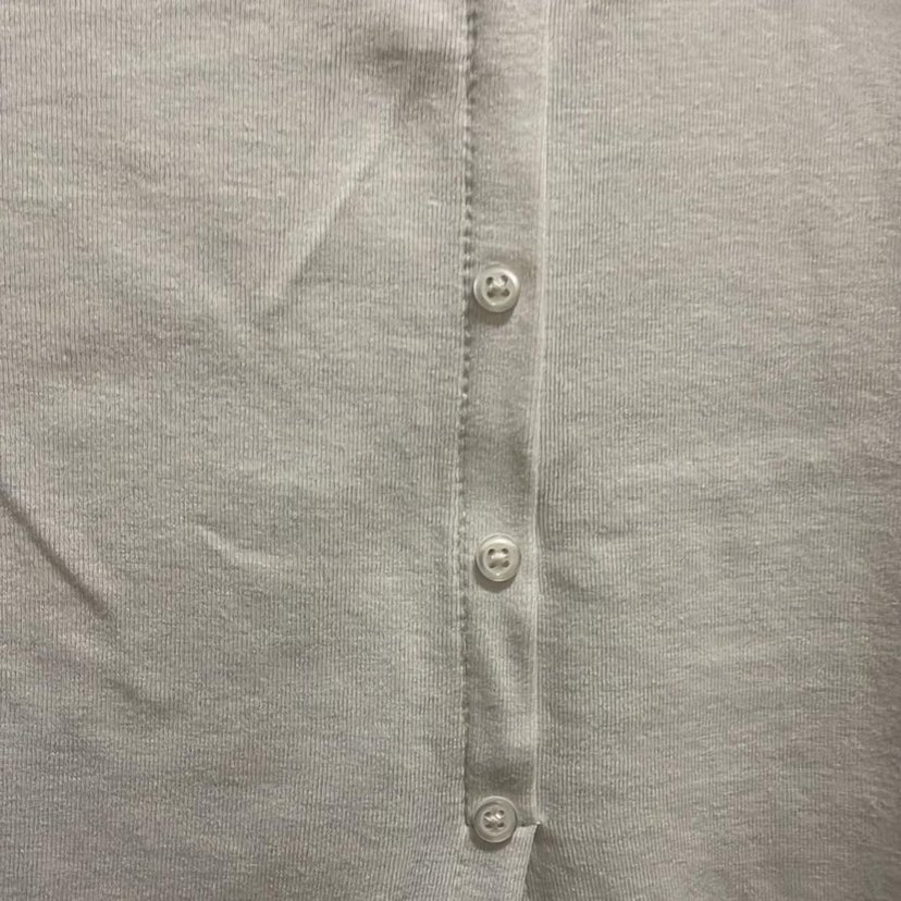 Düğmeli Beyaz Bluz - Görsel 2