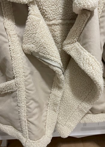 Bej Kürklü Kadın Ceket - Görsel 2