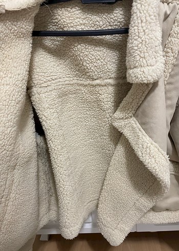Bej Kürklü Kadın Ceket - Görsel 3