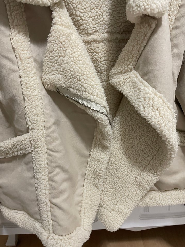 Bej Kürklü Kadın Ceket - Görsel 2