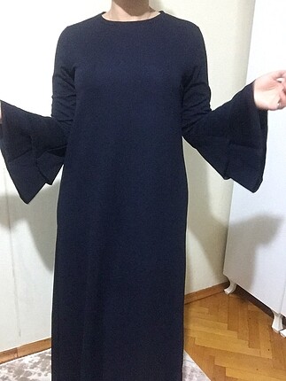 38 Beden Lacivert uzun elbise