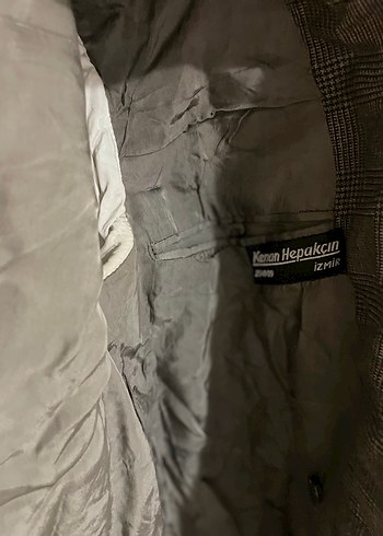 xxl Beden kahverengi Renk Kahverengi Klasik Düğmeli Blazer Ceket