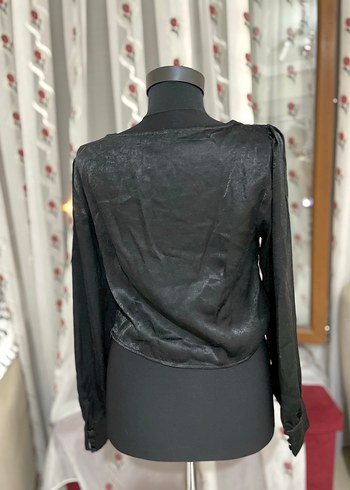 Koton Uzun Kollu Siyah Gotik Bluz