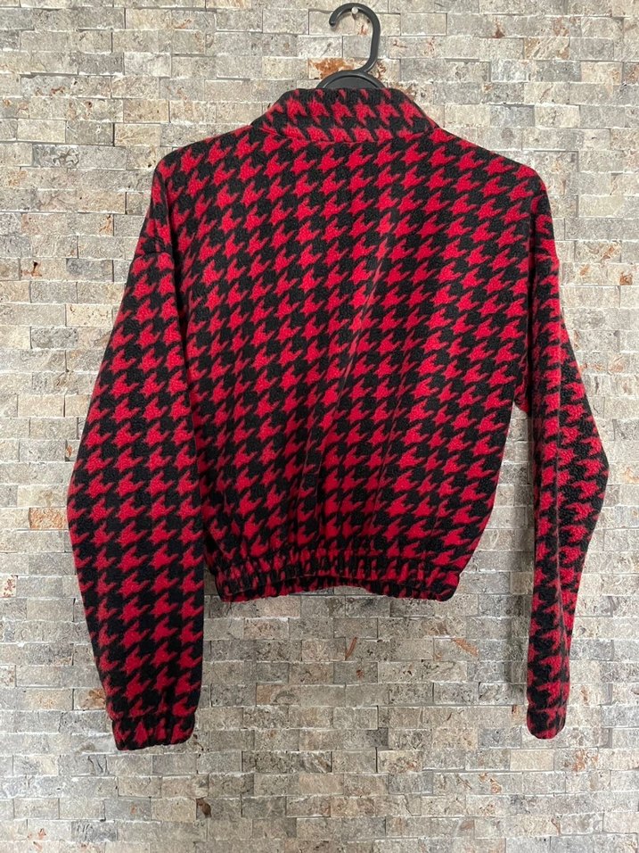 Gotik Ekoseli Sweatshirt y2k rock outfit - Görsel 4