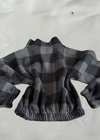 Gotik Ekoseli Sweatshirt y2k rock outfit - Görsel 5